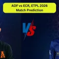 ADF vs ECR, ETPL 2026, Match Prediction: Who will win today’s game between Amsterdam Flames and Edinburgh Castle Rockers?